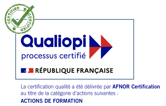 Logo de certification Qualiopi RNQ pour les actions de formation